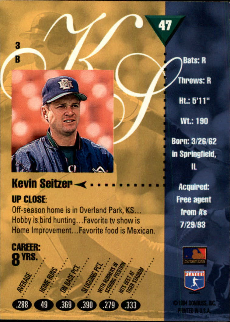 1994 Studio Baseball "Main Set" Cards #1 to #220 - Picture 95 of 441