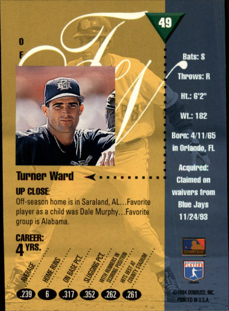 1994 Studio Baseball "Main Set" Cards #1 to #220 - Picture 99 of 441