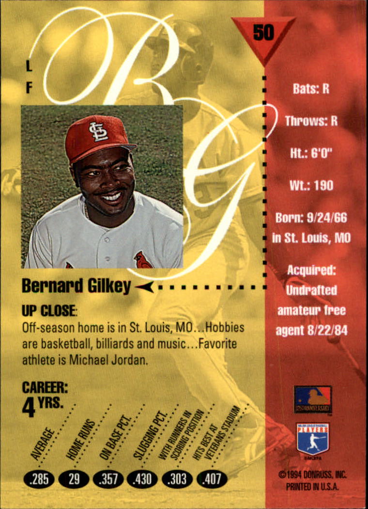 1994 Studio Baseball "Main Set" Cards #1 to #220 - Picture 101 of 441