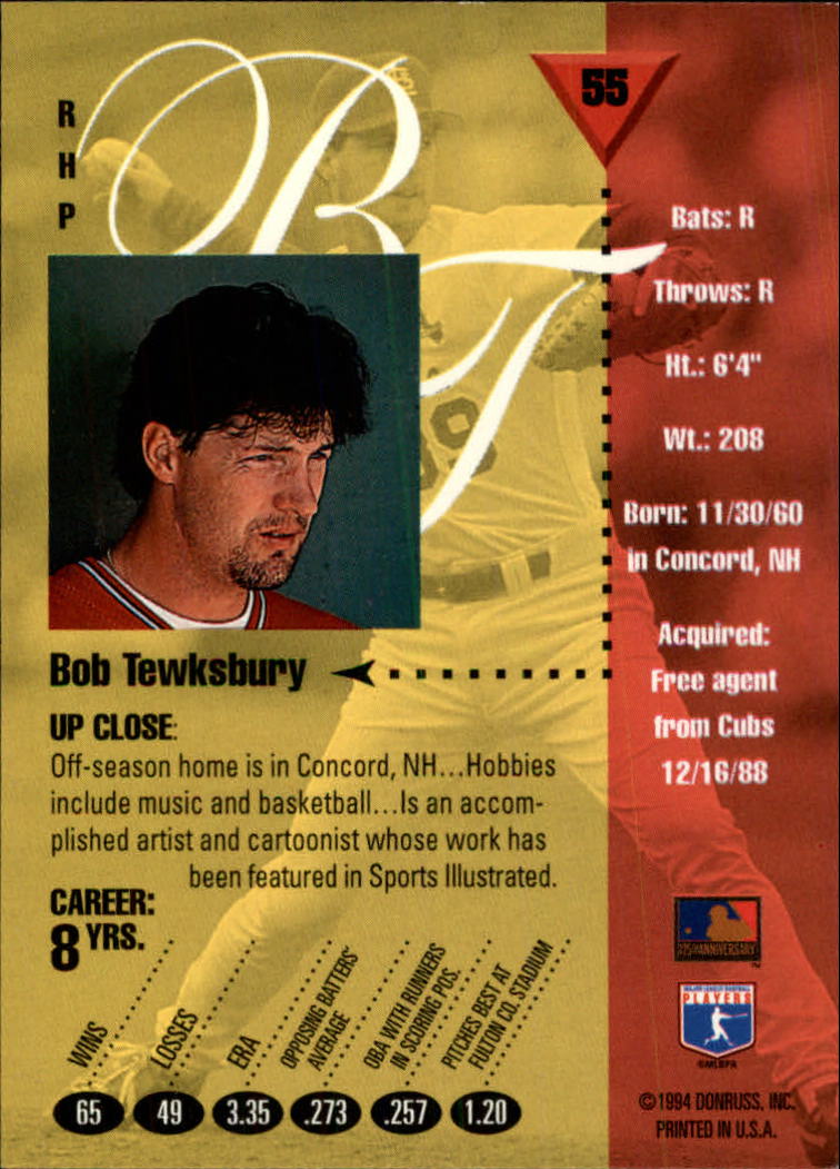 1994 Studio Baseball "Main Set" Cards #1 to #220 - Picture 111 of 441