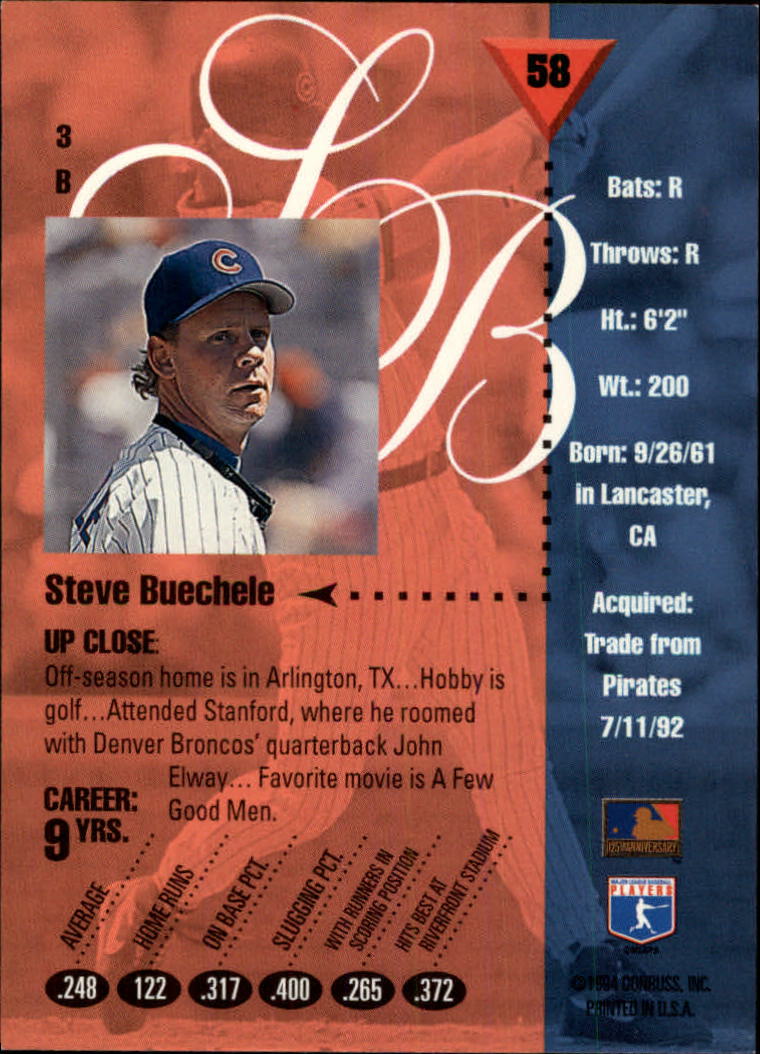 1994 Studio Baseball "Main Set" Cards #1 to #220 - Picture 117 of 441