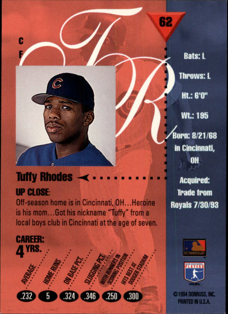 1994 Studio Baseball "Main Set" Cards #1 to #220 - Picture 125 of 441
