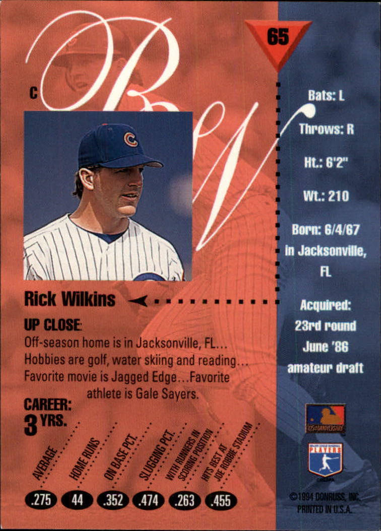 1994 Studio Baseball "Main Set" Cards #1 to #220 - Picture 131 of 441