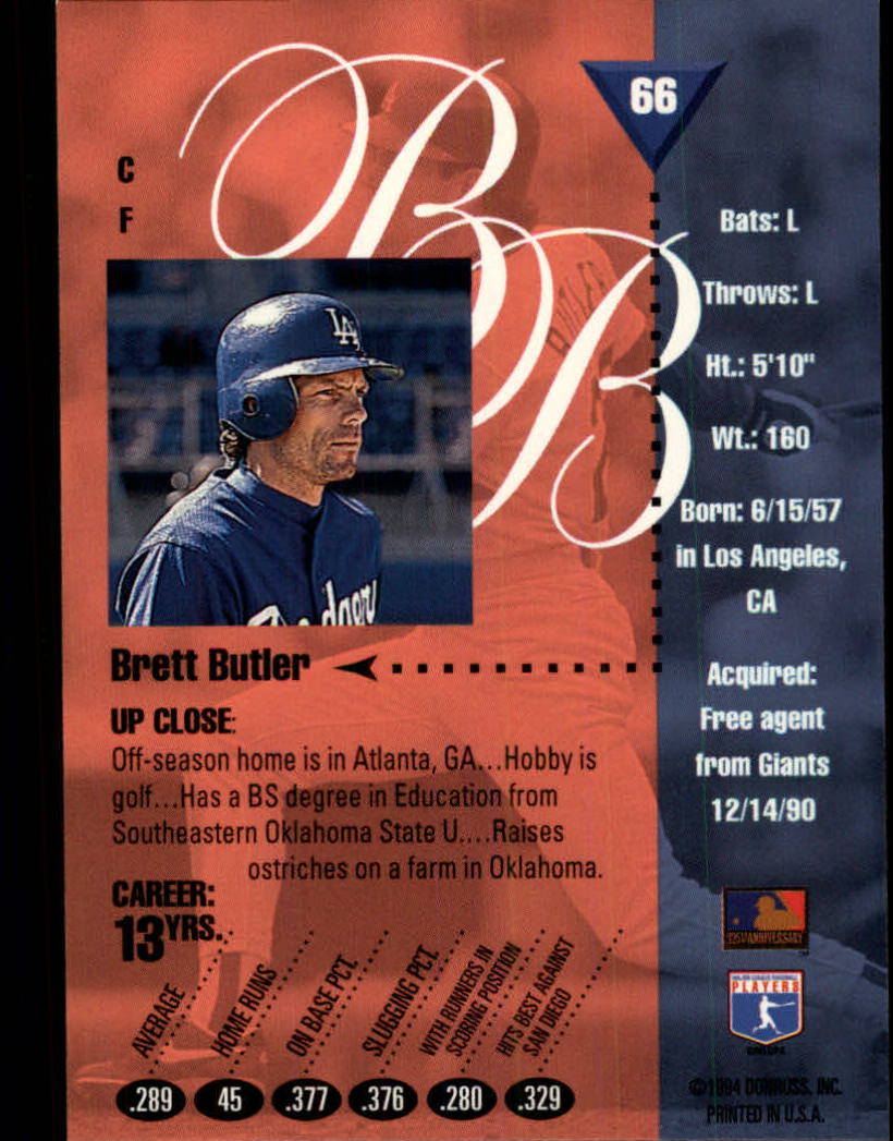 1994 Studio Baseball "Main Set" Cards #1 to #220 - Picture 133 of 441
