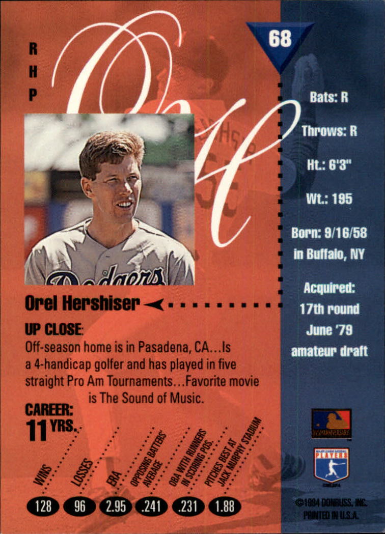 1994 Studio Baseball "Main Set" Cards #1 to #220 - Picture 137 of 441