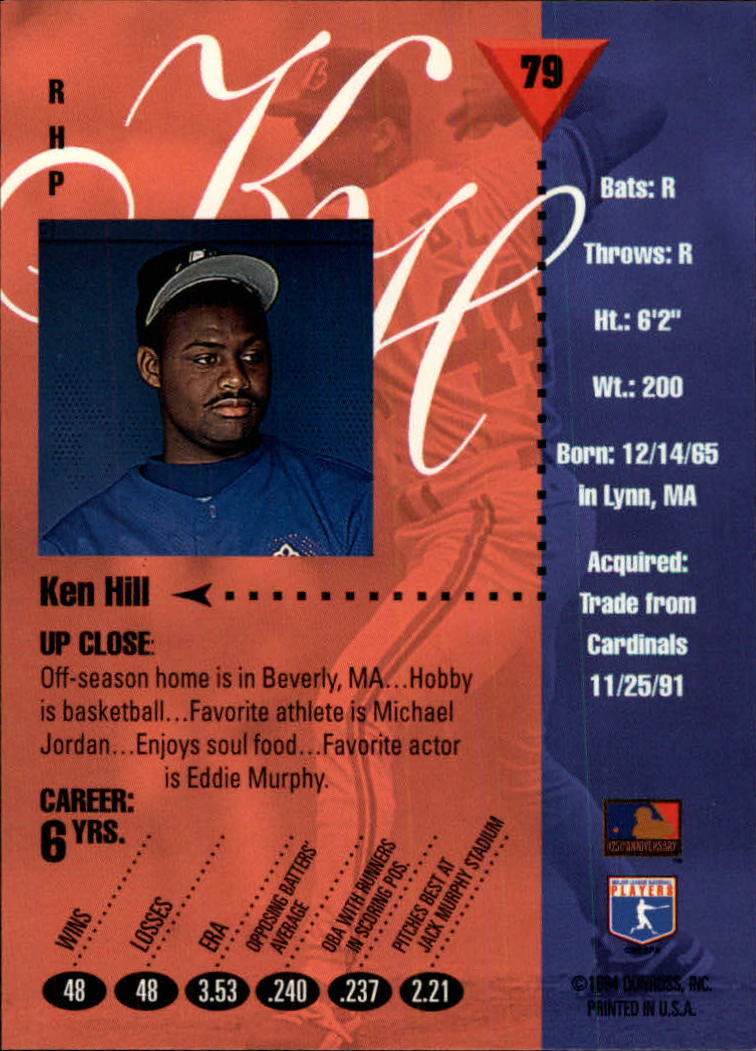 1994 Studio Baseball "Main Set" Cards #1 to #220 - Picture 159 of 441