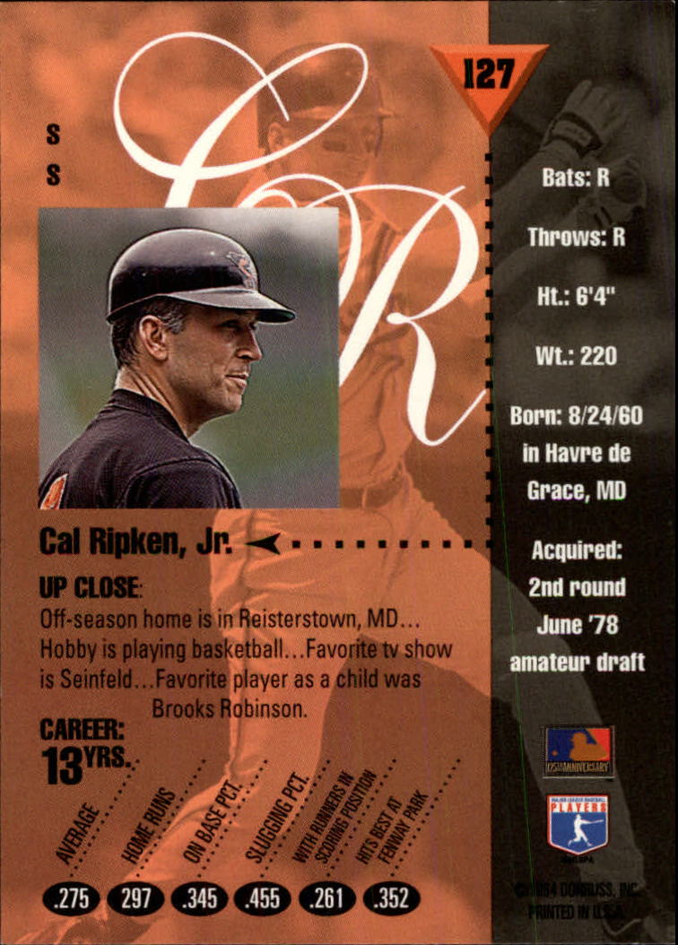1994 Studio Baseball "Main Set" Cards #1 to #220 - Picture 255 of 441
