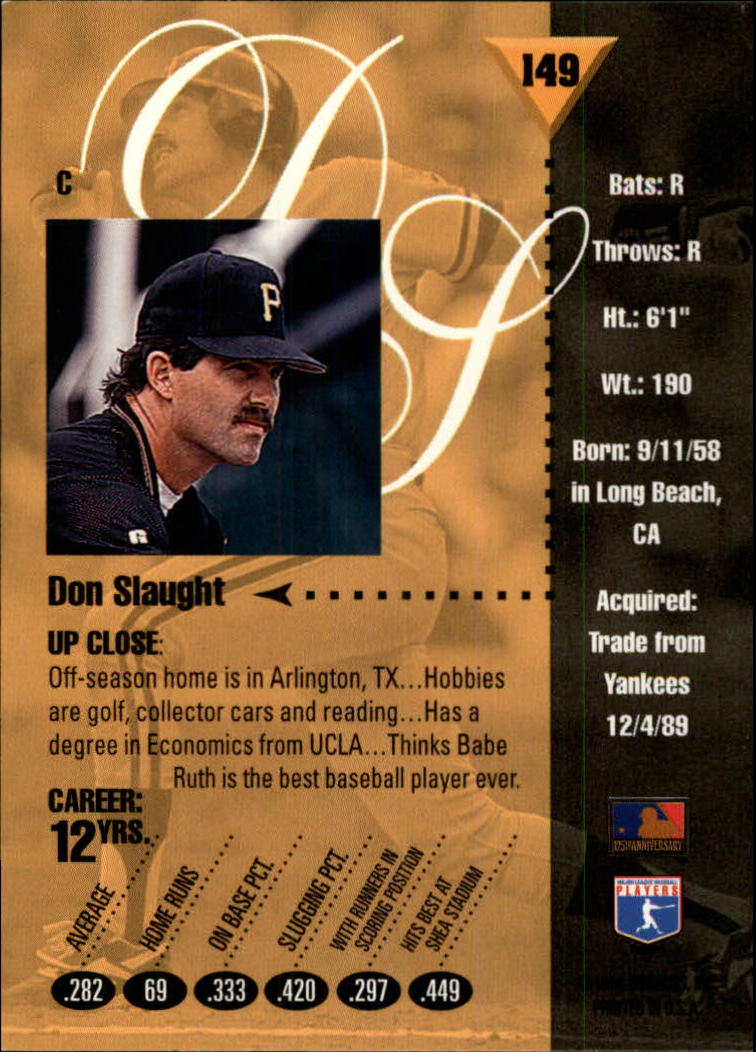 1994 Studio Baseball "Main Set" Cards #1 to #220 - Picture 299 of 441