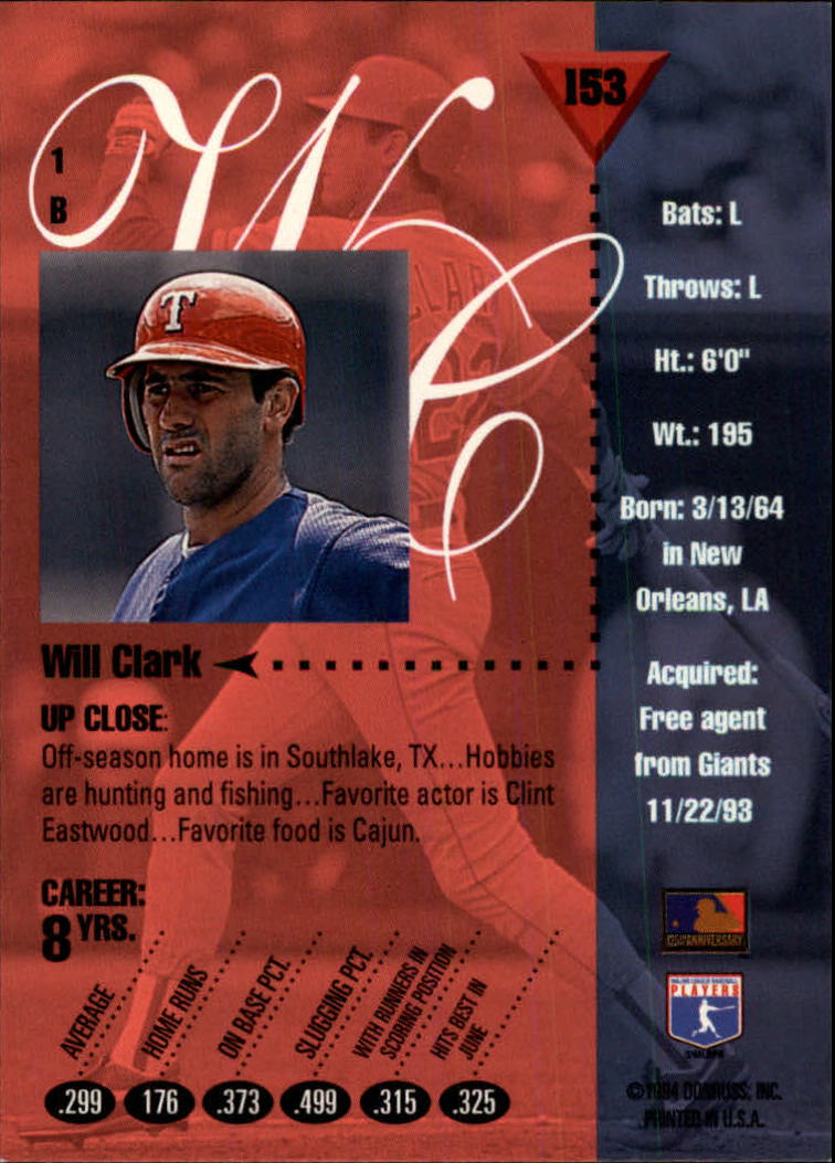 1994 Studio Baseball "Main Set" Cards #1 to #220 - Picture 307 of 441
