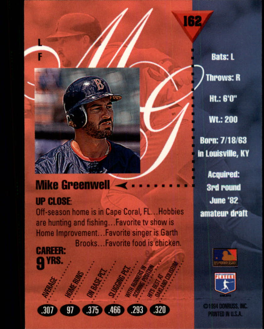 1994 Studio Baseball "Main Set" Cards #1 to #220 - Picture 325 of 441