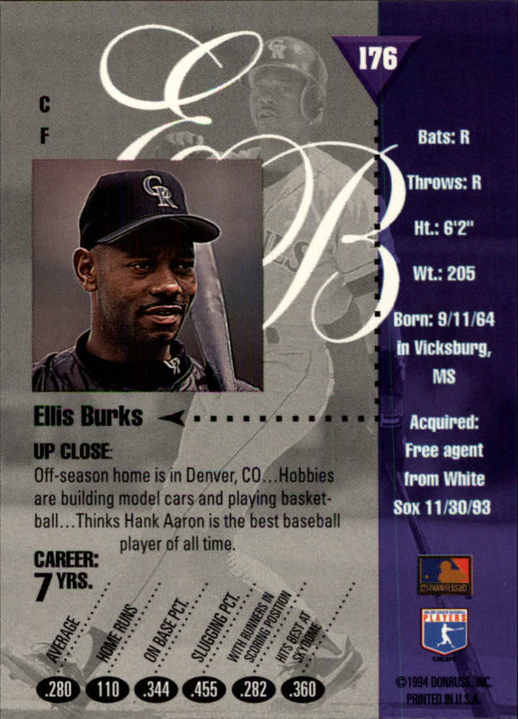 1994 Studio Baseball "Main Set" Cards #1 to #220 - Picture 353 of 441