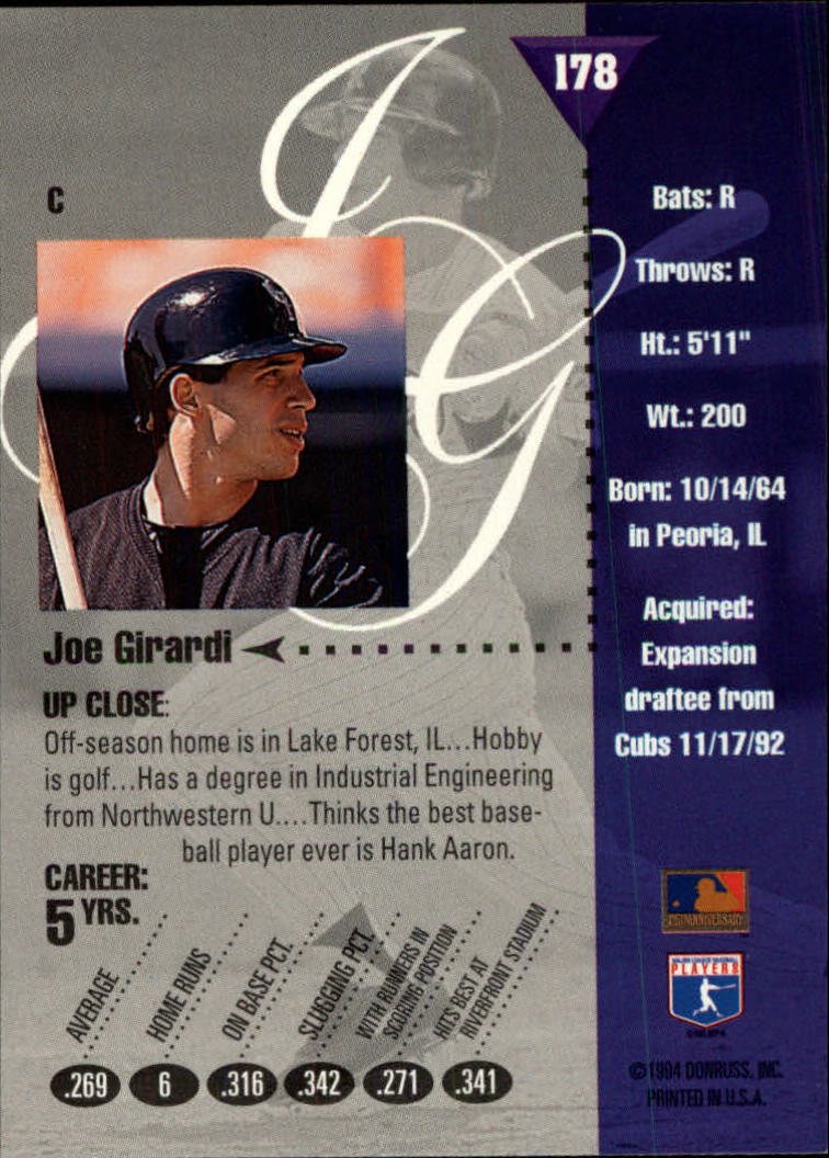 1994 Studio Baseball "Main Set" Cards #1 to #220 - Picture 357 of 441