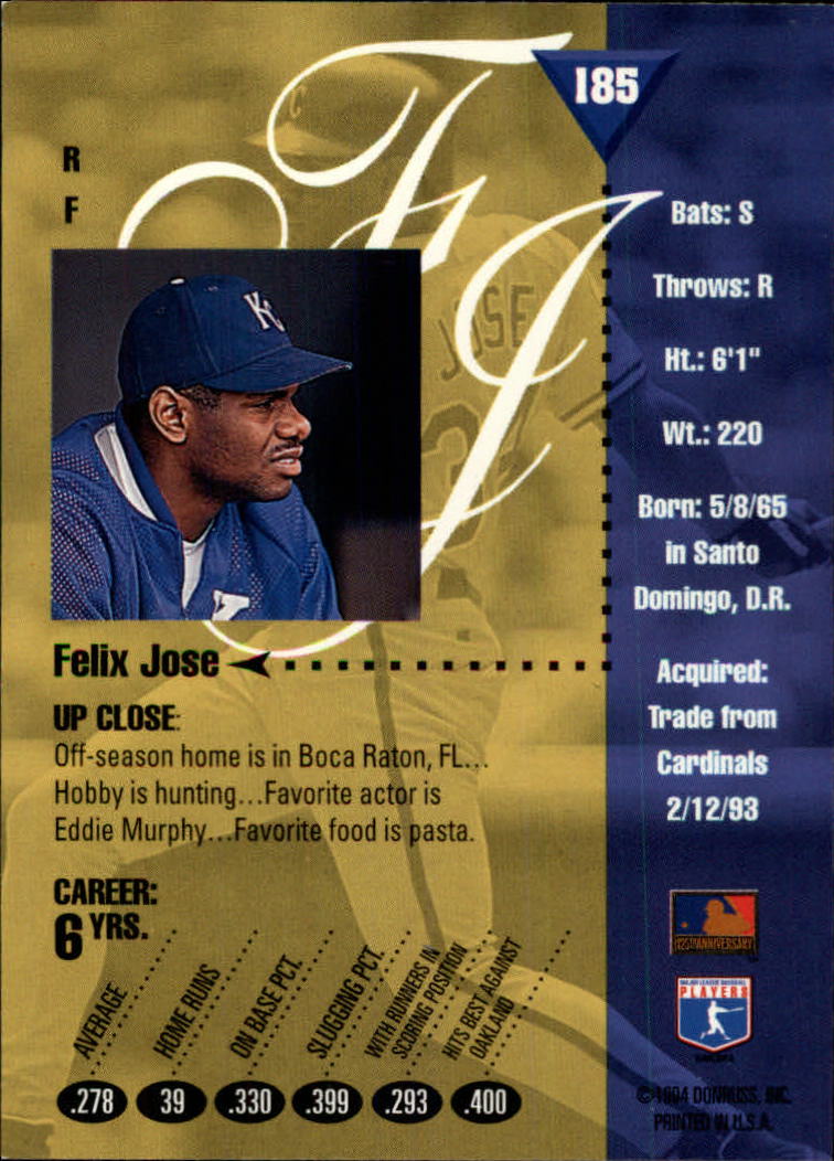 1994 Studio Baseball "Main Set" Cards #1 to #220 - Picture 371 of 441