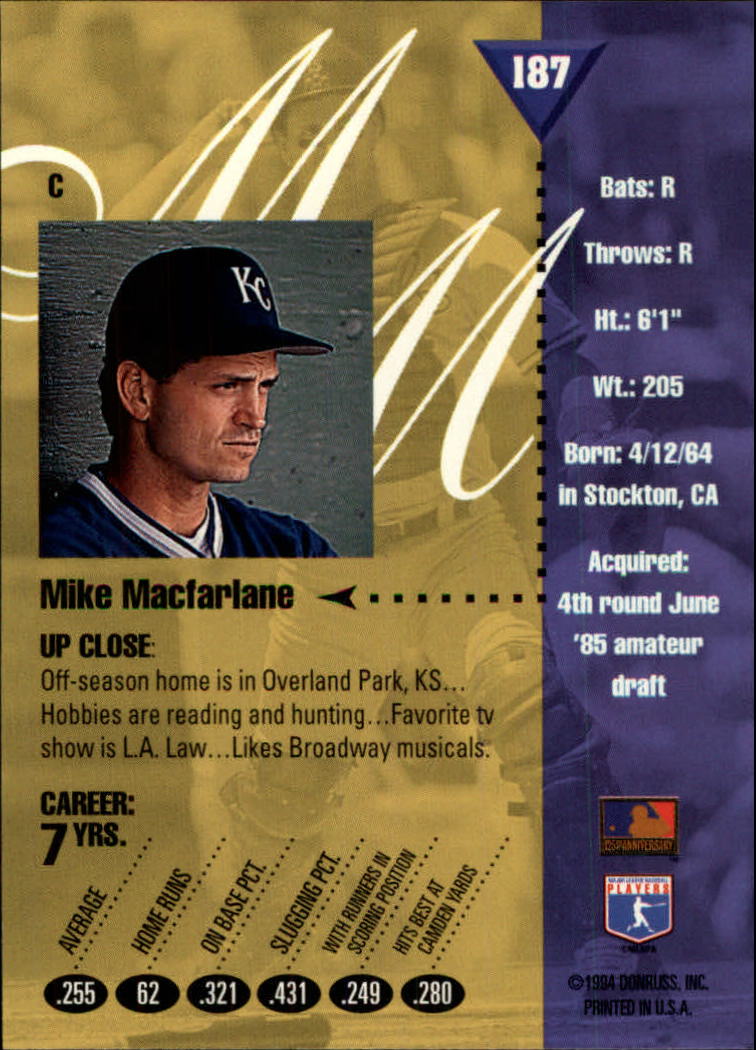 1994 Studio Baseball "Main Set" Cards #1 to #220 - Picture 375 of 441