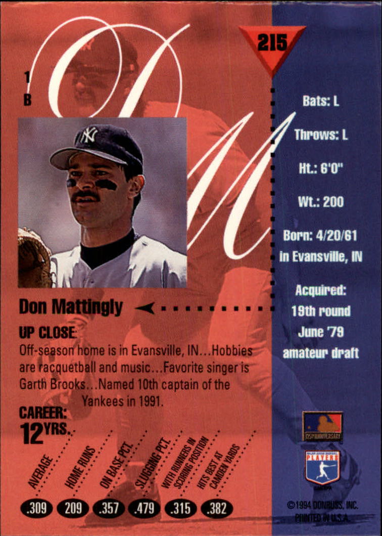 1994 Studio Baseball "Main Set" Cards #1 to #220 - Picture 431 of 441