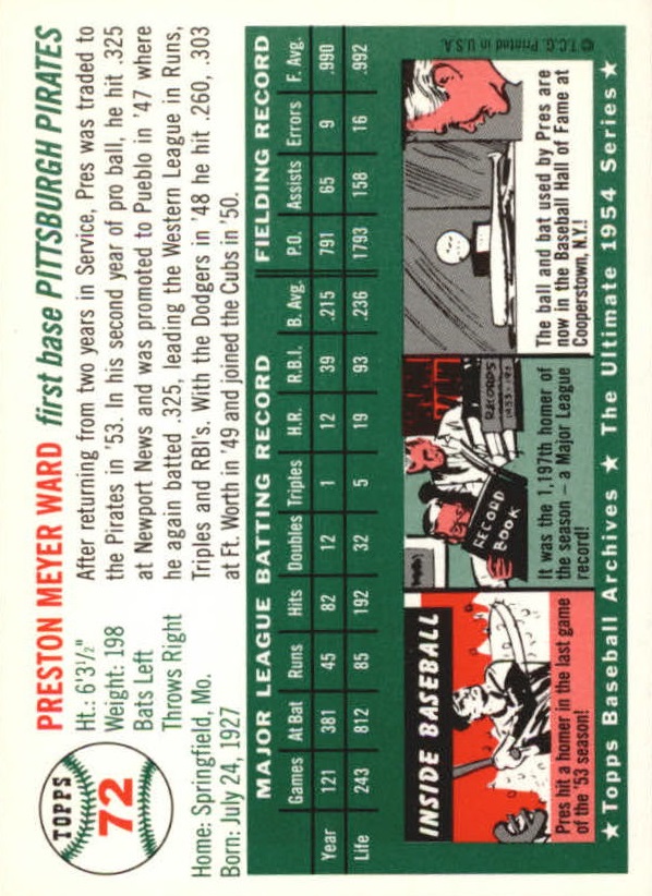 B2354- 1994 Topps Archive '54 Gold BB Karten 1-258 -du Pick- 15 + Free US Schiff - Bild 56 von 183