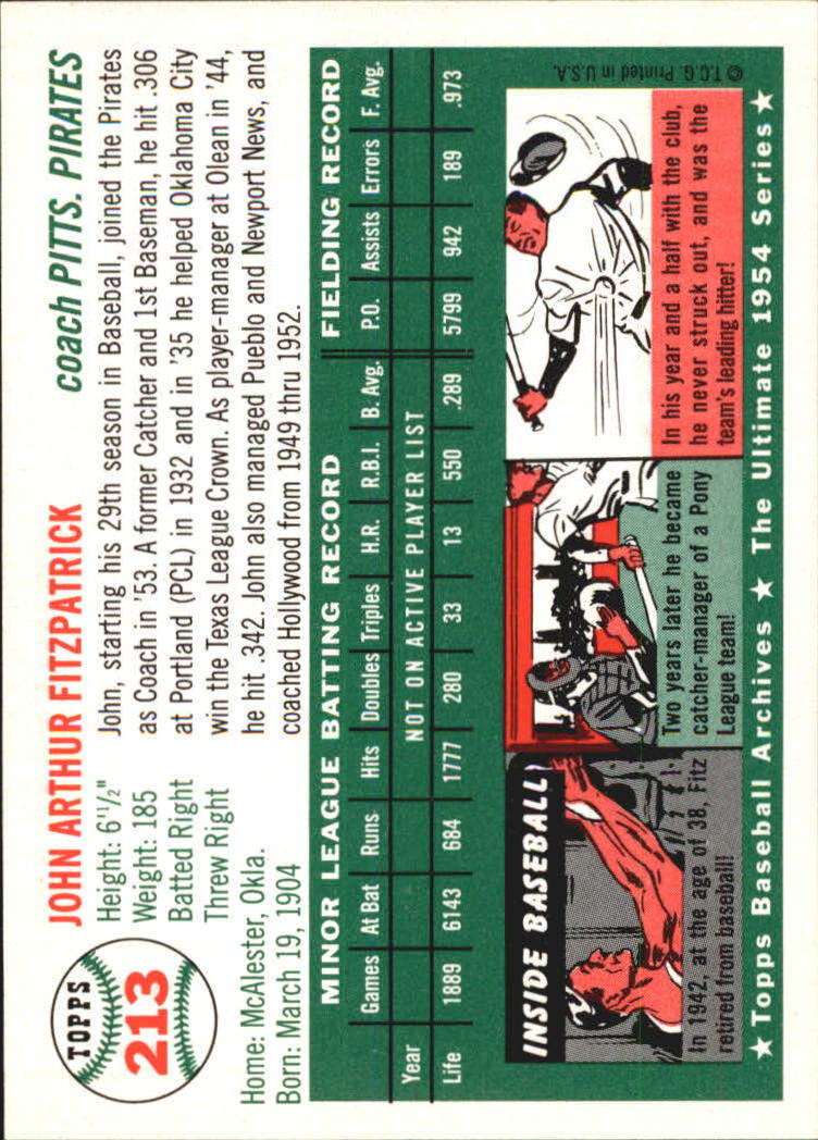 B2354- 1994 Topps Archive '54 Gold BB Karten 1-258 -du Pick- 15 + Free US Schiff - Bild 161 von 183