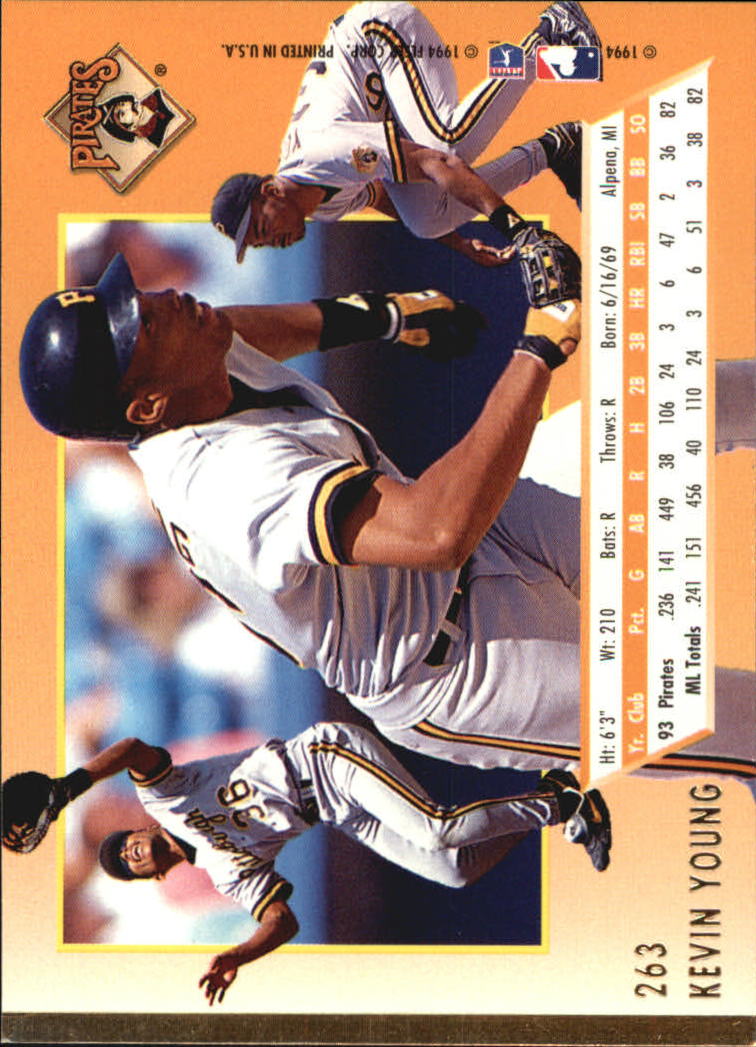 1994 Ultra #263 Kevin Young back image