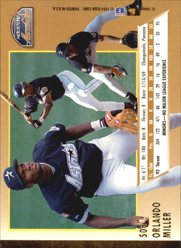 A0485- 1994 Ultra Baseball Karten 501-600 + Einsätze -du Pick- 15 + Gratis US - Bild 17 von 310