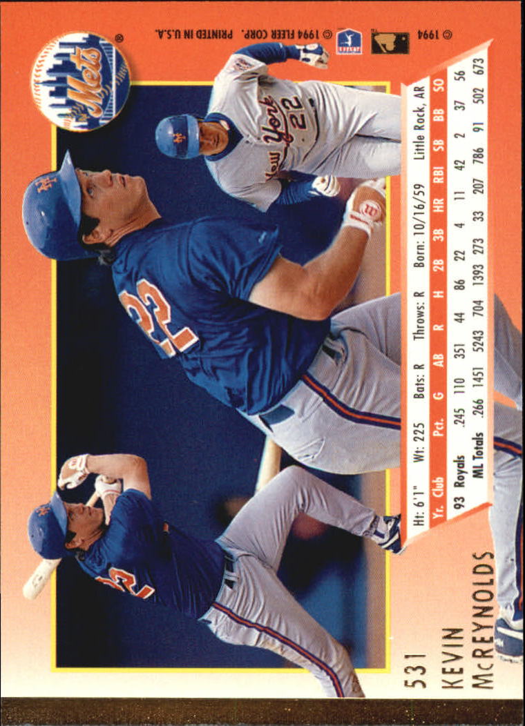 A0485- 1994 Ultra Baseball Karten 501-600 + Einsätze -du Pick- 15 + Gratis US - Bild 61 von 310