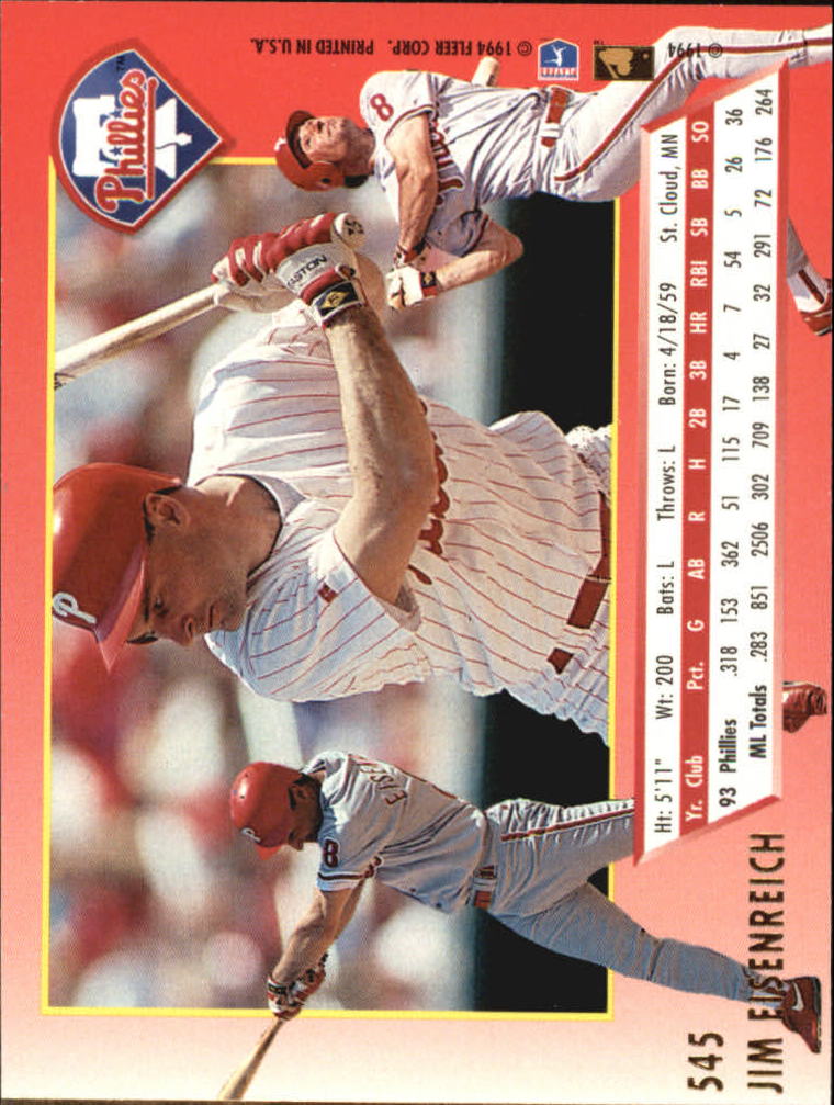 A0485- 1994 Ultra Baseball Karten 501-600 + Einsätze -du Pick- 15 + Gratis US - Bild 85 von 310