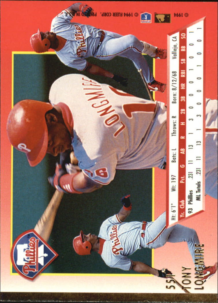 A0485- 1994 Ultra Baseball Karten 501-600 + Einsätze -du Pick- 15 + Gratis US - Bild 97 von 310