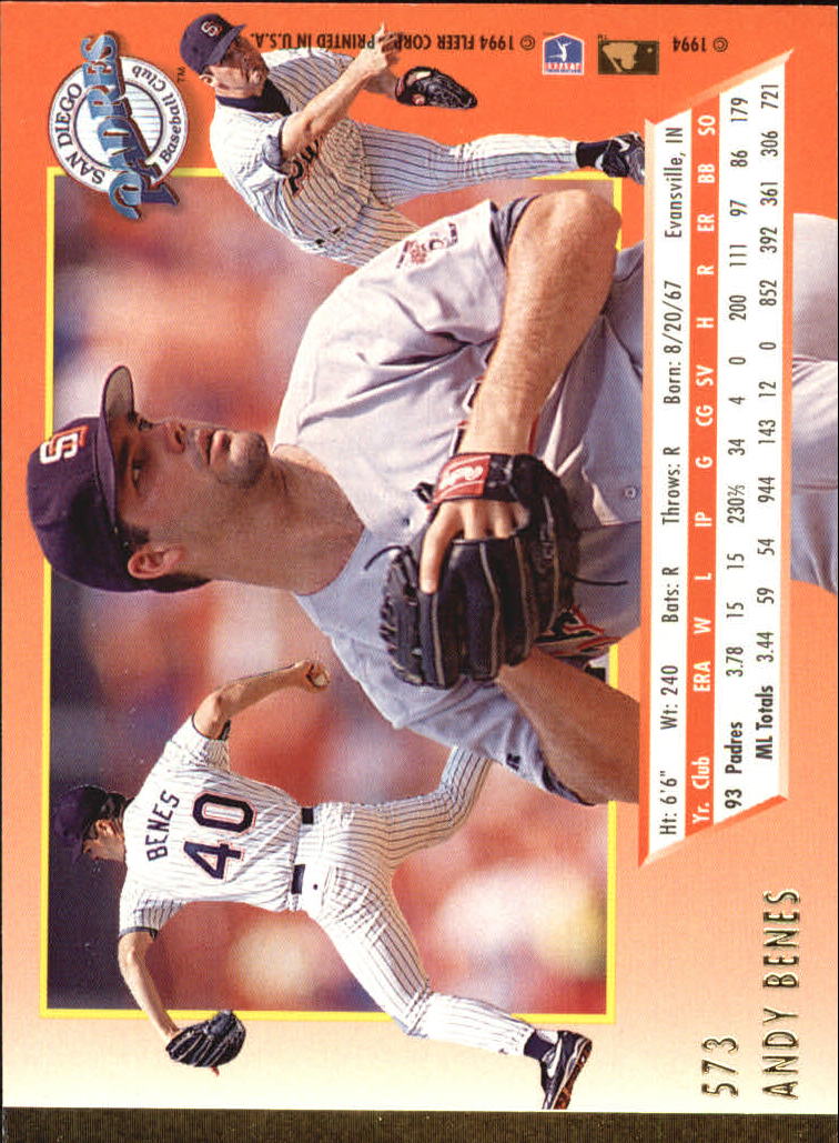 A0485- 1994 Ultra Baseball Karten 501-600 + Einsätze -du Pick- 15 + Gratis US - Bild 141 von 310