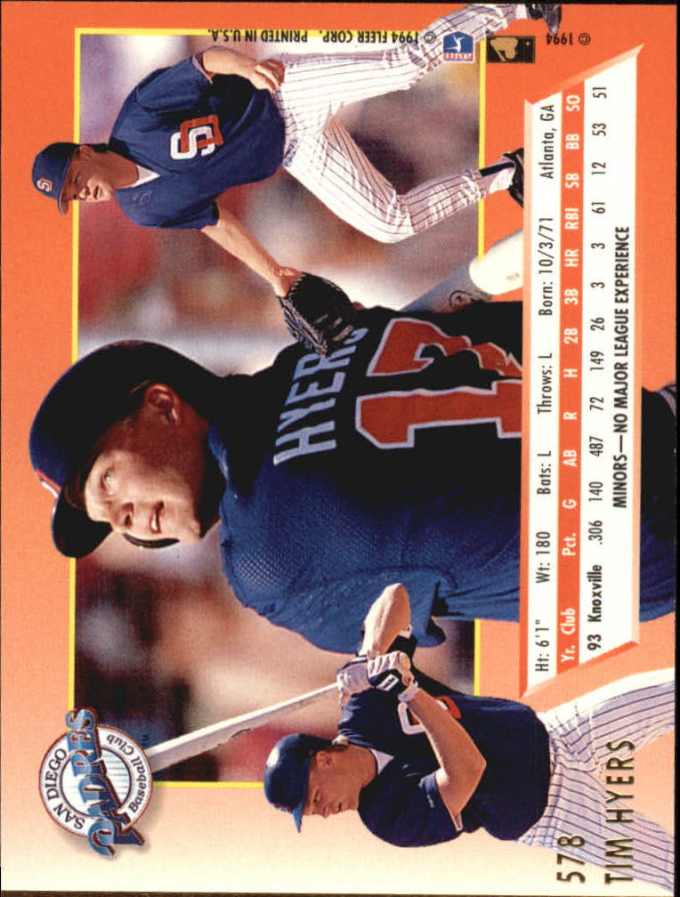 A0485- 1994 Ultra Baseball Karten 501-600 + Einsätze -du Pick- 15 + Gratis US - Bild 151 von 310