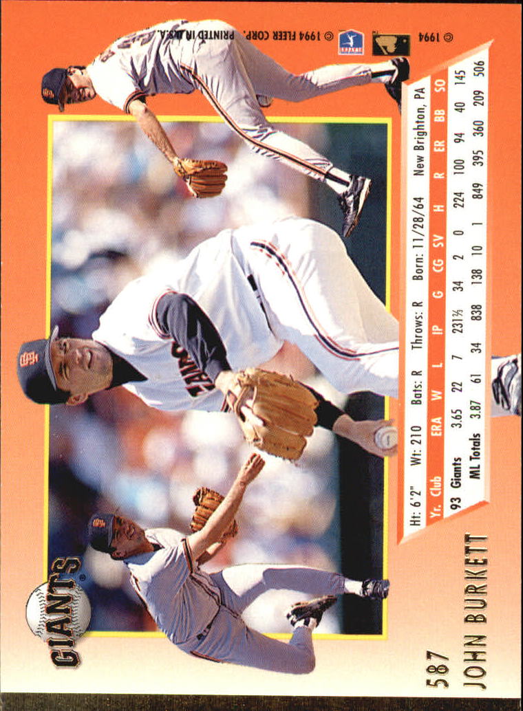 A0485- 1994 Ultra Baseball Karten 501-600 + Einsätze -du Pick- 15 + Gratis US - Bild 169 von 310