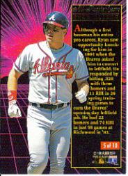 1994 Ultra All-Rookies #5 Ryan Klesko back image