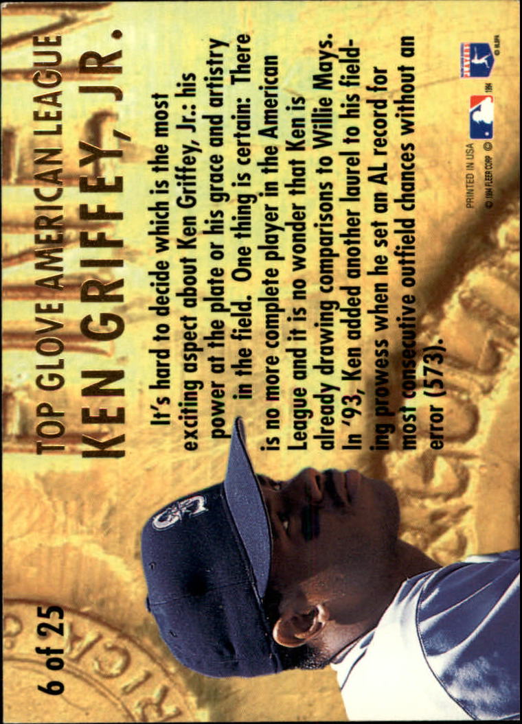1994 Ultra Award Winners #6 Ken Griffey Jr. back image