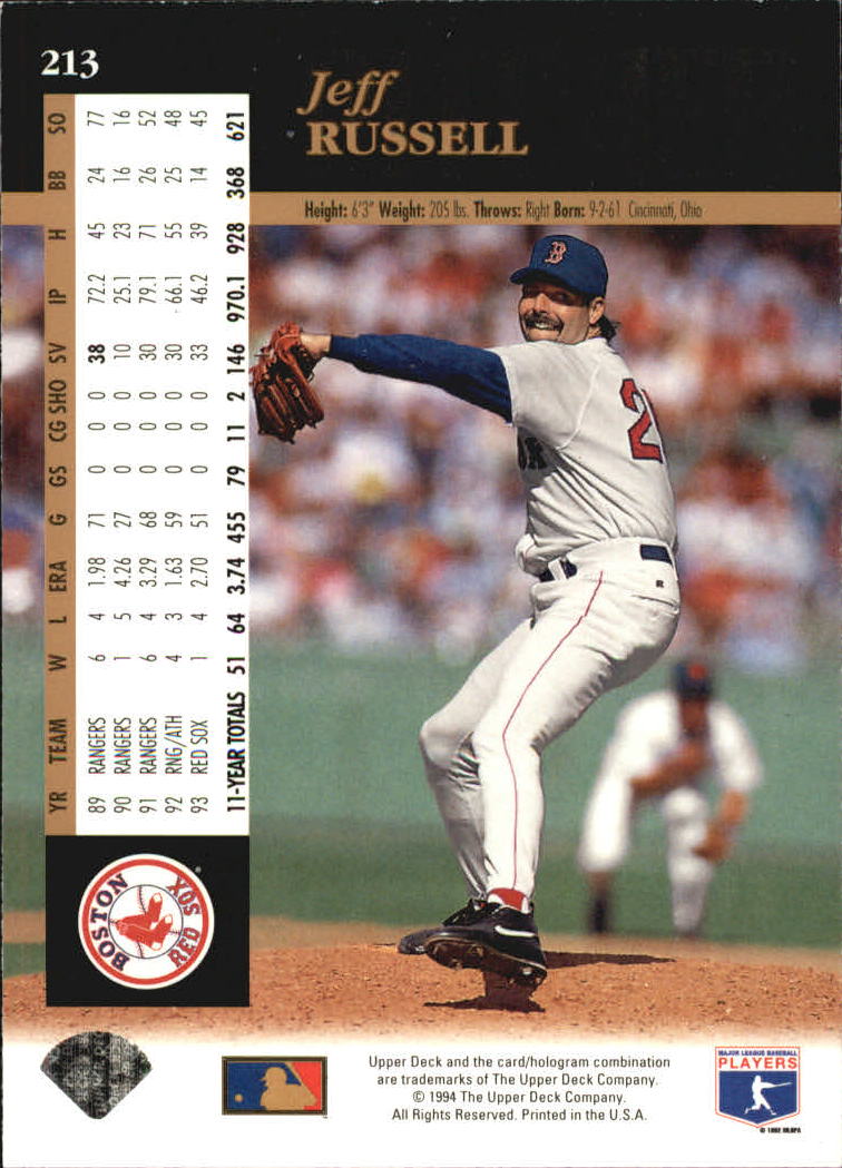 A2611- 1994 Upper Deck Baseball #s 212-421 +Rookies -You Pick- 15+ FREE US SHIP - Picture 5 of 383