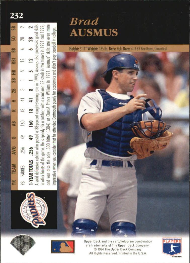 A2611- 1994 Upper Deck Baseball #s 212-421 +Rookies -You Pick- 15+ FREE US SHIP - Picture 37 of 383