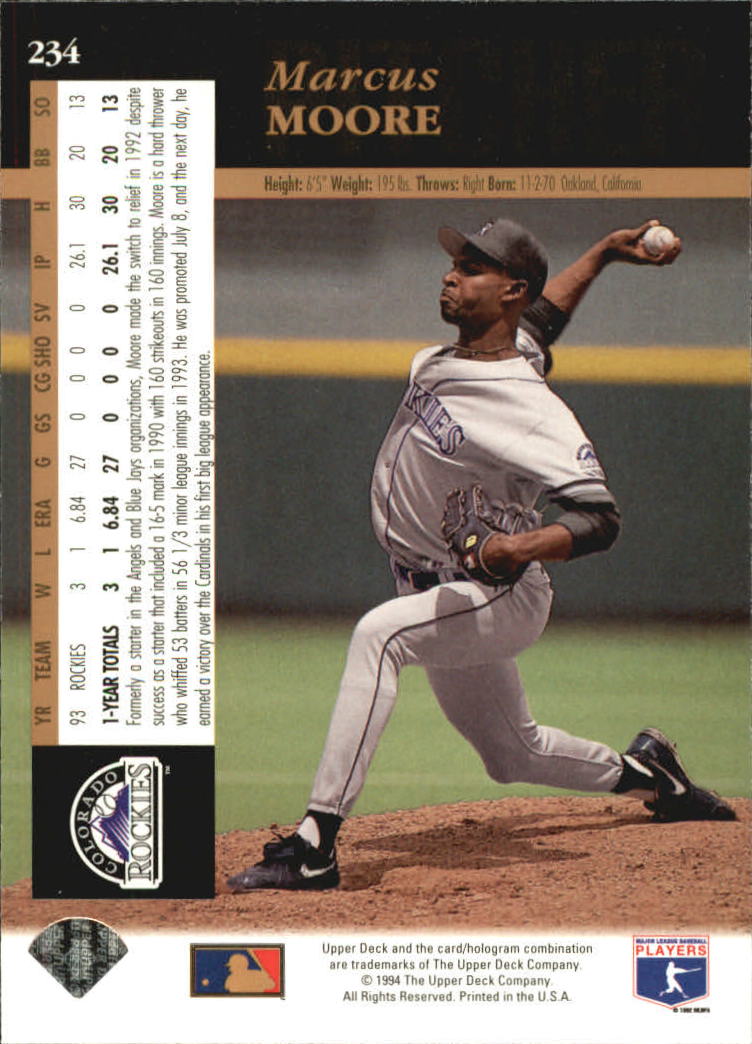 A2611- 1994 Upper Deck Baseball #s 212-421 +Rookies -You Pick- 15+ FREE US SHIP - Picture 41 of 383