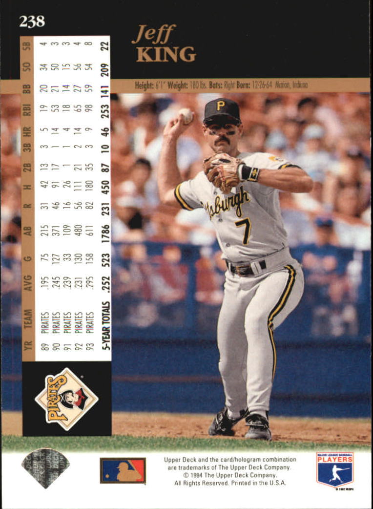 A2611- 1994 Upper Deck Baseball #s 212-421 +Rookies -You Pick- 15+ FREE US SHIP - Picture 49 of 383