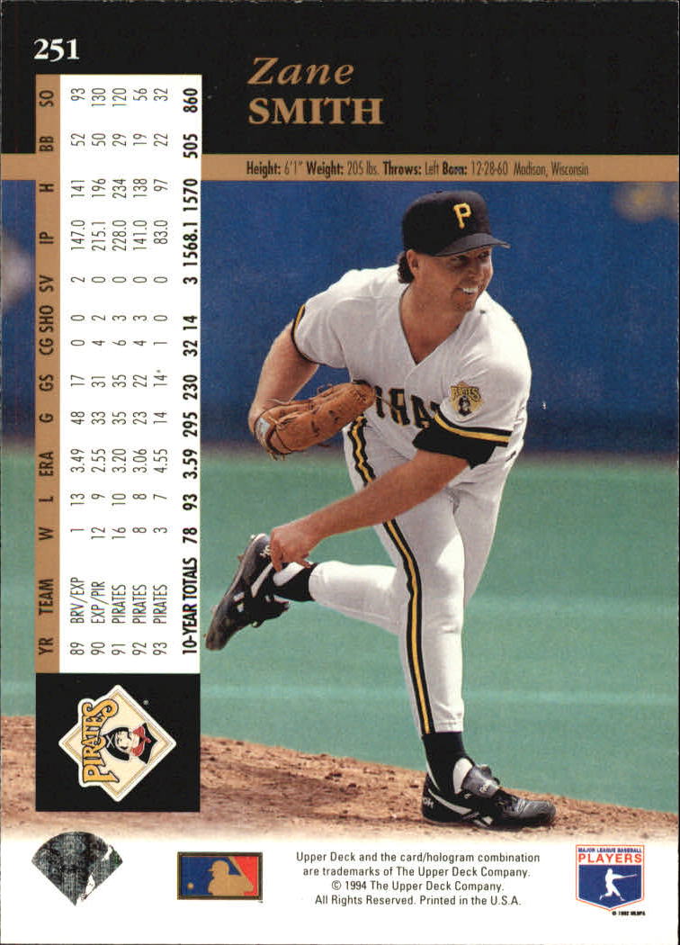 A2611- 1994 Upper Deck Baseball #s 212-421 +Rookies -You Pick- 15+ FREE US SHIP - Picture 75 of 383