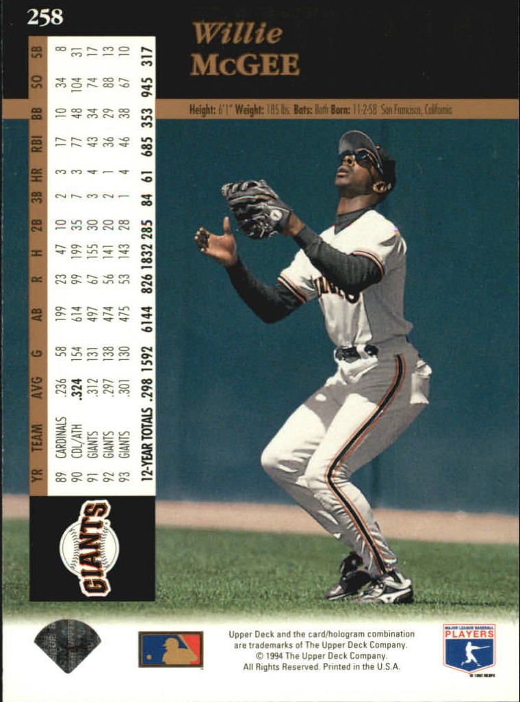 A2611- 1994 Upper Deck Baseball #s 212-421 +Rookies -You Pick- 15+ FREE US SHIP - Picture 89 of 383