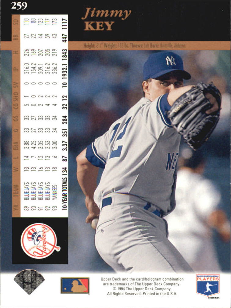 A2611- 1994 Upper Deck Baseball #s 212-421 +Rookies -You Pick- 15+ FREE US SHIP - Picture 91 of 383