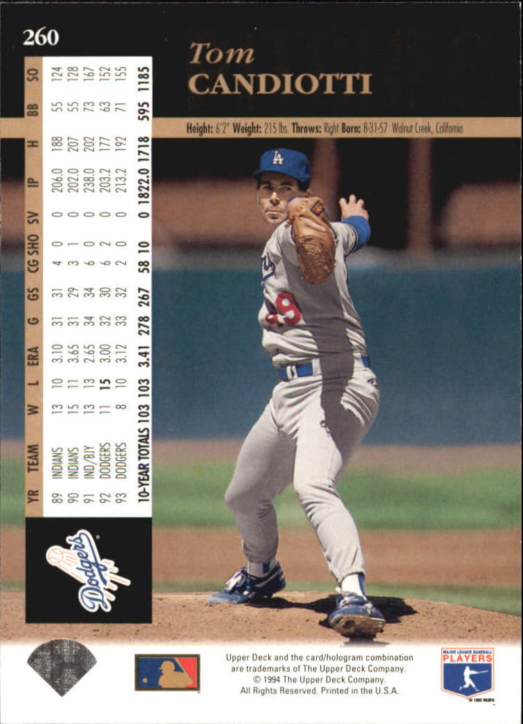 A2611- 1994 Upper Deck Baseball #s 212-421 +Rookies -You Pick- 15+ FREE US SHIP - Picture 93 of 383