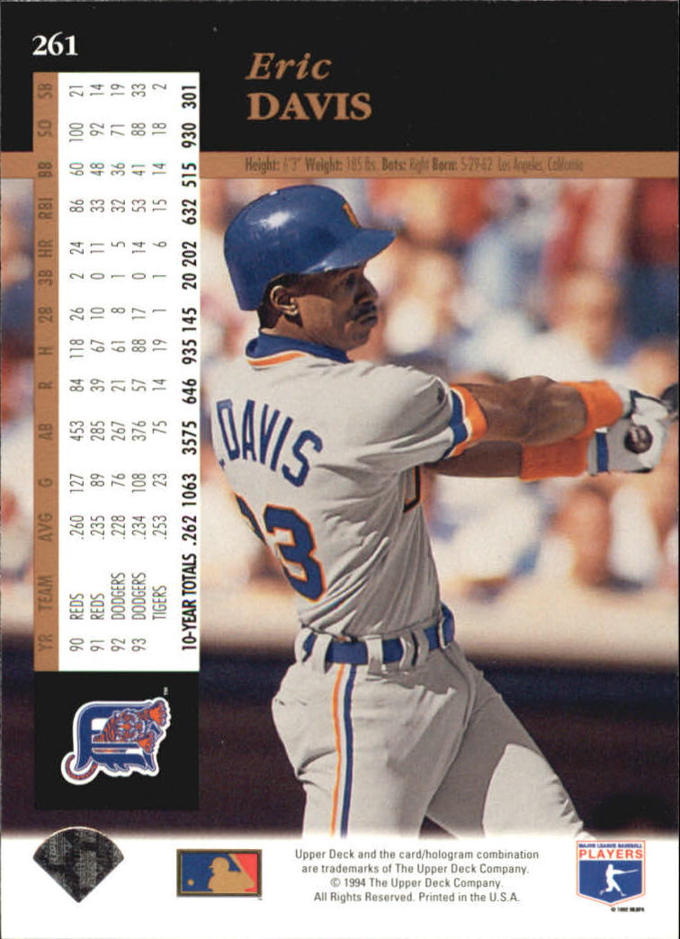 A2611- 1994 Upper Deck Baseball #s 212-421 +Rookies -You Pick- 15+ FREE US SHIP - Picture 95 of 383