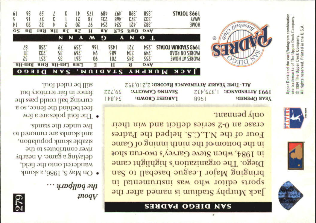 A2611- 1994 Upper Deck Baseball #s 212-421 +Rookies -You Pick- 15+ FREE US SHIP - Picture 131 of 383