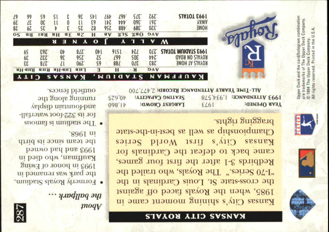 A2611- 1994 Upper Deck Baseball #s 212-421 +Rookies -You Pick- 15+ FREE US SHIP - Picture 141 of 383