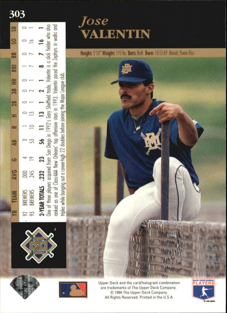 A2611- 1994 Upper Deck Baseball #s 212-421 +Rookies -You Pick- 15+ FREE US SHIP - Picture 165 of 383