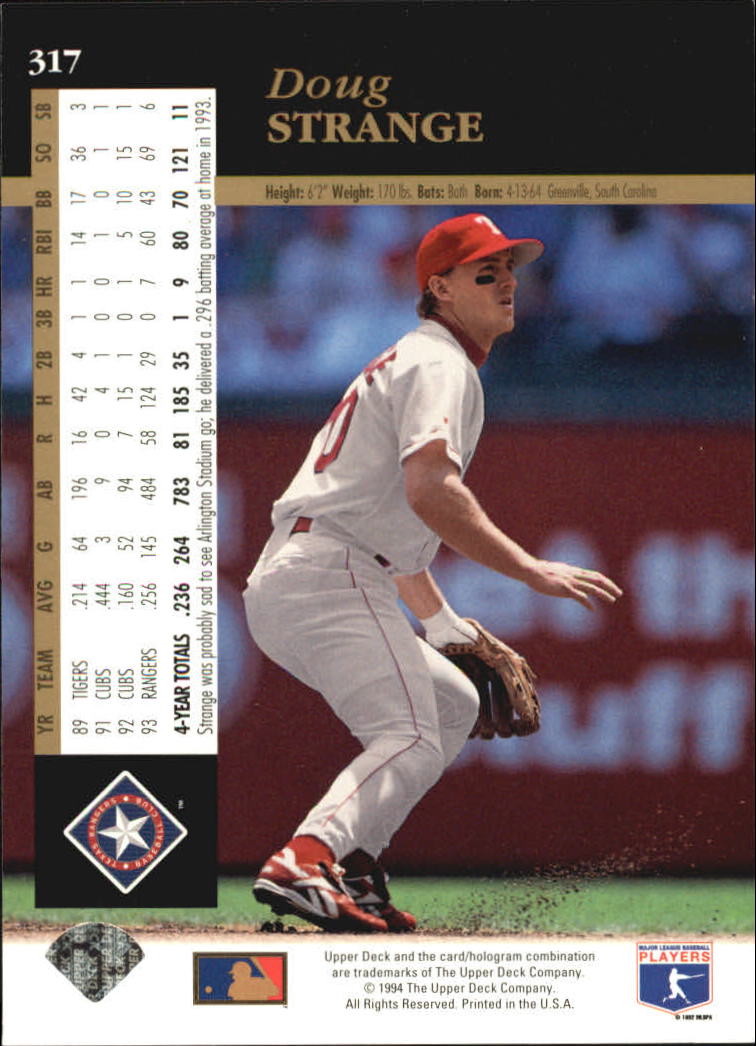 A2611- 1994 Upper Deck Baseball #s 212-421 +Rookies -You Pick- 15+ FREE US SHIP - Picture 191 of 383