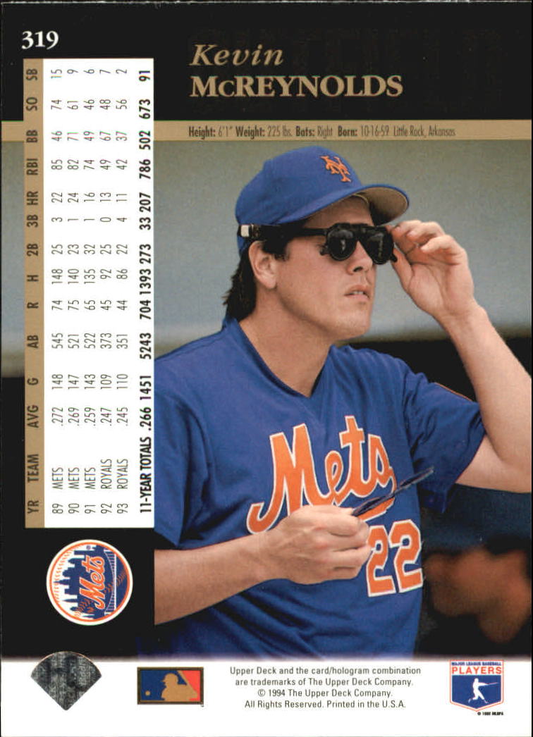 A2611- 1994 Upper Deck Baseball #s 212-421 +Rookies -You Pick- 15+ FREE US SHIP - Picture 195 of 383