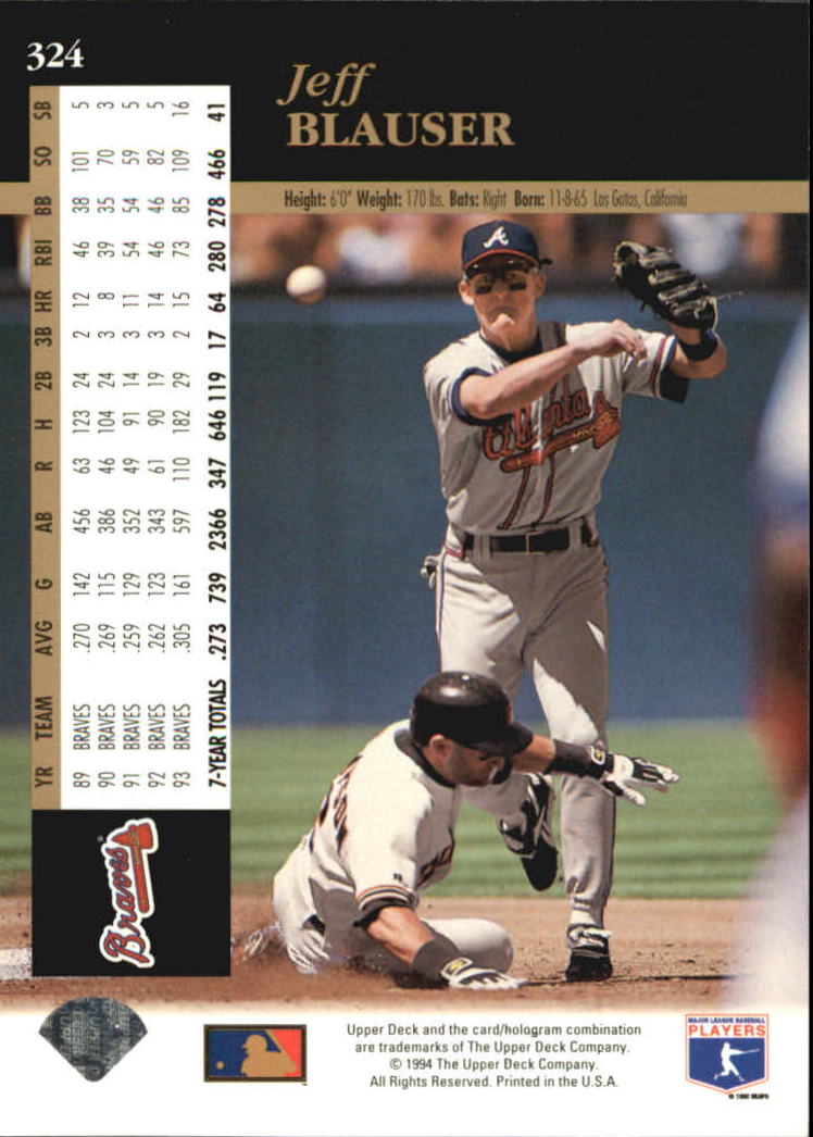A2611- 1994 Upper Deck Baseball #s 212-421 +Rookies -You Pick- 15+ FREE US SHIP - Picture 203 of 383