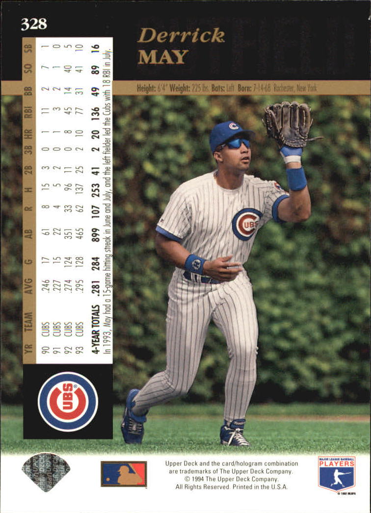 A2611- 1994 Upper Deck Baseball #s 212-421 +Rookies -You Pick- 15+ FREE US SHIP - Picture 209 of 383