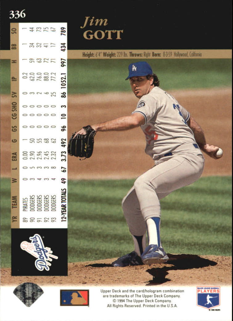 A2611- 1994 Upper Deck Baseball #s 212-421 +Rookies -You Pick- 15+ FREE US SHIP - Picture 223 of 383