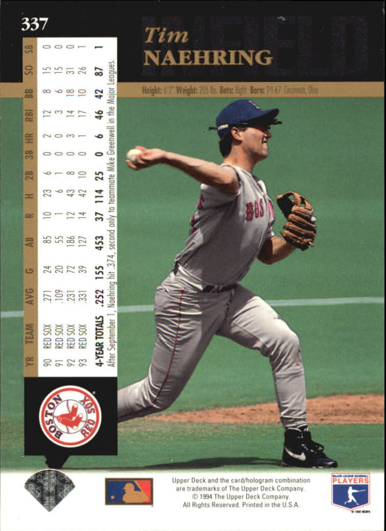 A2611- 1994 Upper Deck Baseball #s 212-421 +Rookies -You Pick- 15+ FREE US SHIP - Picture 225 of 383