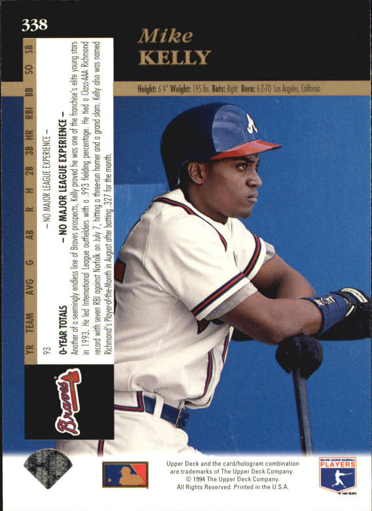 A2611- 1994 Upper Deck Baseball #s 212-421 +Rookies -You Pick- 15+ FREE US SHIP - Picture 227 of 383